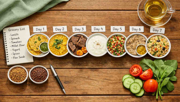 7-Day Diet Plan for Weight Loss: Free Indian Meal Plan with Grocery List & Calorie Count