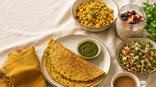 High-Protein Vegetarian Breakfast — 15-minute Indian options