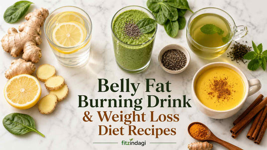 Belly Fat Burning Drink + Weight Loss Diet Food Chart: How to Burn Fat Fast at Home Naturally and Permanently