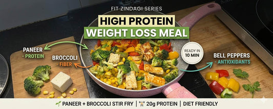 High Protein Vegetarian Recipe for Weight Loss: Paneer Broccoli Stir Fry