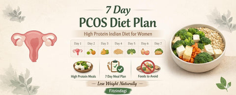 7 Day PCOS Diet Plan for Weight Loss: High Protein Indian Diet Chart for Women